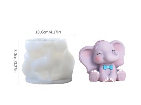 Molde silicona elefante alegre